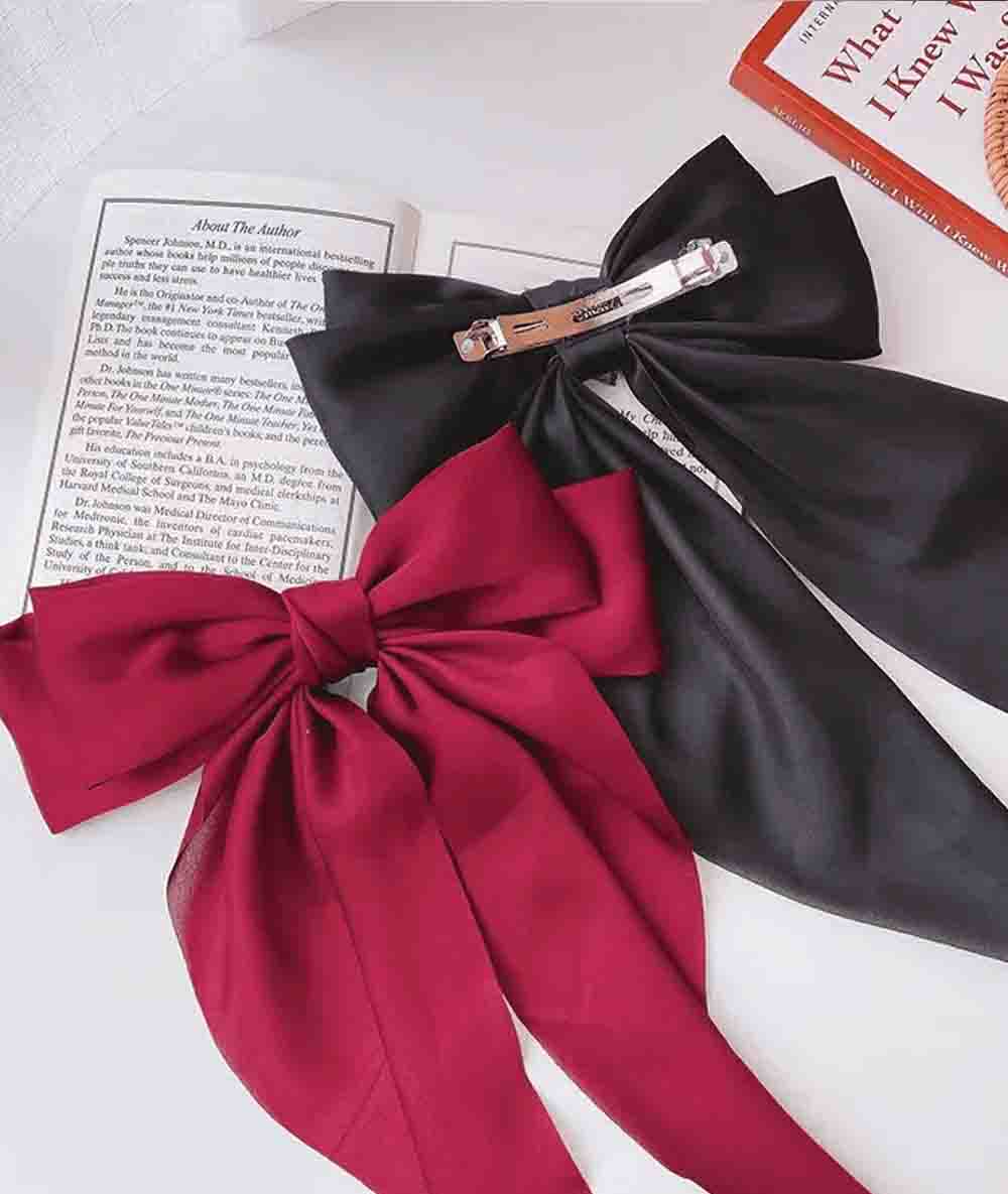 Large Bow Hairpin Chiffon Big Bowknot